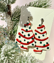 Load image into Gallery viewer, Christmas Tree Cake Earrings
