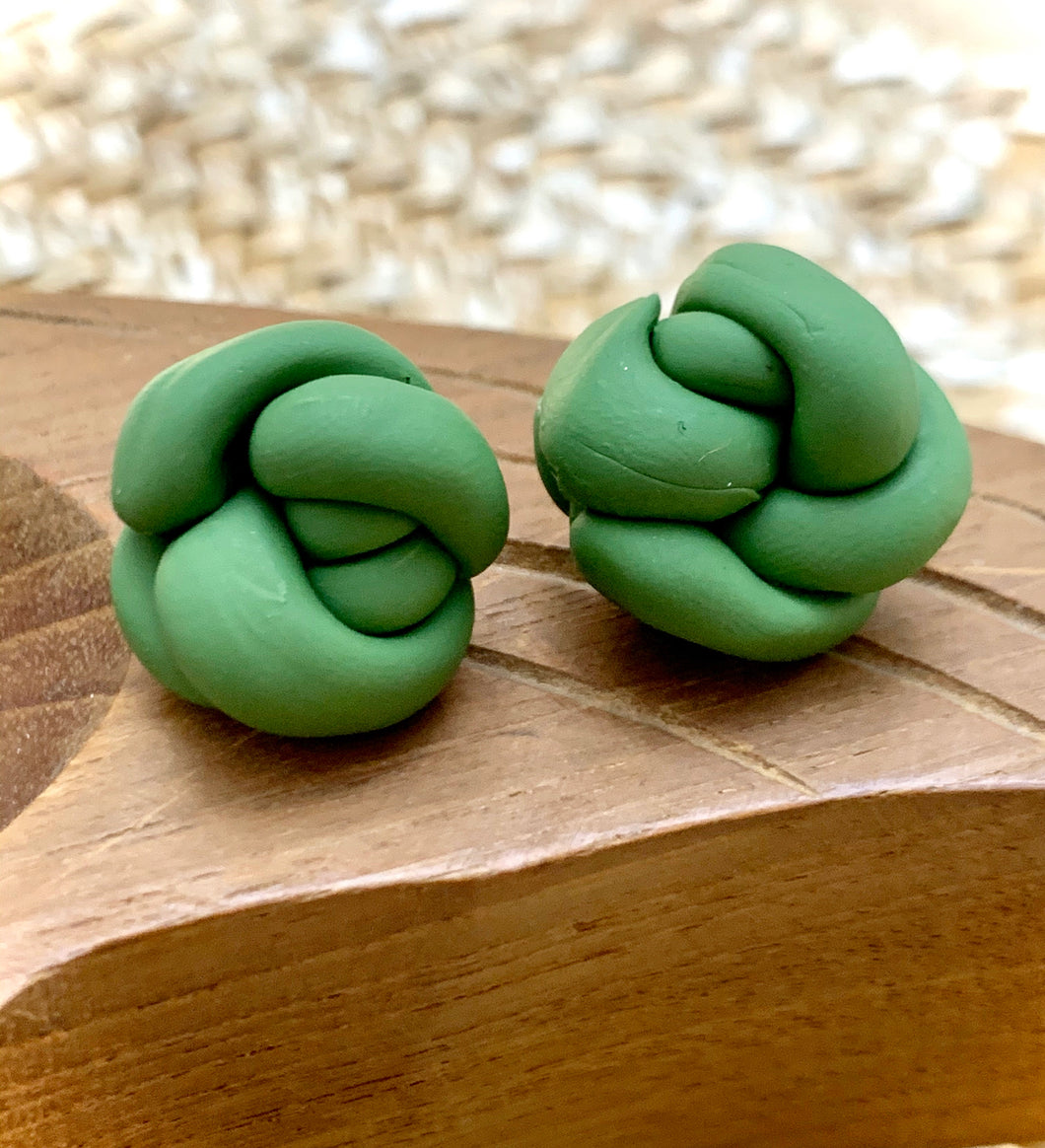 Chunky Knot  Stud Earrings